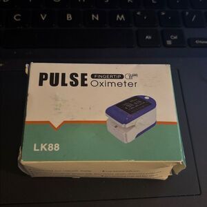 Pulse Fingertip Oximeter - Blue and White